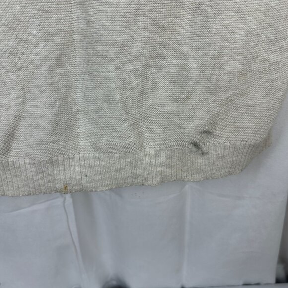 Eileen Fisher Size XS Beige V-Neck Organic Cotton Sweater Womens Knit Top - Picture 3 of 6